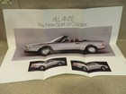 Original 1987 Cadillac Allante Sales  Brochures
