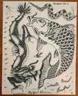 Traditional Vintage 1981 National 25 Sheet Tattoo Flash Set Designer Set 3