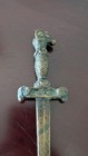 Heavy Vintage Rams Head  Dagger Replica Letter Opener