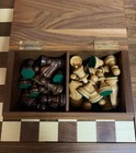 Beautiful Vtg American Drueke Wooden Chess Set  Christmas Gift      