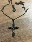 The Vatican Library Collection Cross Pendant 30    Chain Brass W crystals   Box