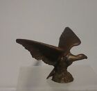Antique American Cast Iron Or Pot Metal Gilt Decorated Federal Eagle Finial