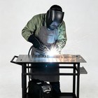 Welding Workbench 36 x24  Welding Table 800lbs Load With Pegboard Holes Hooks