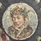 Antique 36 Star Flag Mercantile Folk Art Store Flour Bin Can Nautical Eagle Ship