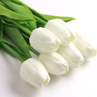 20pcs Artificial Tulips Flower Pu Real Touch Bouquet Bridal Wedding Party Decor