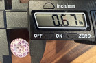 Antique Purple Calico China  Buttons Assorted    Strong  Patterns 7 16 -  67 