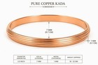Kashi Pure Copper 7 M m Just Like A Punjabi Kada Jewellery For Men  free Size 