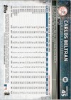 2015 Topps Baseball Card  45 Carlos Beltran