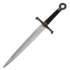 16  Medieval Knight Dagger Knife Chrome Finish Historical Short Sword   Scabbard