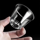 50 Pcs transparent Disposable Cups - Hard Plastic  Hot cold Compatible
