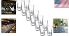 Clear Heavy Base Shot Glasses 12 Pack  1 2 Oz Tall Acrylic Plastic Glass Set    