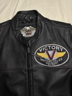 Harley Davidson Victory Motorcycles Leather Jacket Size M
