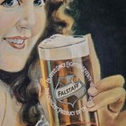 Rare Vintage 1971 Falstaff Beer  elizabethan Maiden  Advertising Tray
