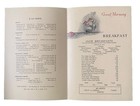 Vintage 1950s The Eastland Hotel Breakfast Menu  Portland Maine Me