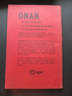 Vtg Onan Electric Series Ck Plants Operators Manual