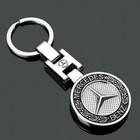Metal Key Chain Ring For Mercedes Benz Amg Sport Emblem Car Home Decoration Gift