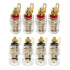 8pcs 4mm Amplifier Speaker Terminal Binding Post Banana Plug Socket Connector