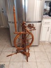 Ornate Antique Wooden Spinning Wheel