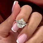 Diamond Ring 14k White Gold Ebay Certified Igi Lab Grown Pear 3 30 Carat E F Vvs