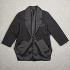 Little Baron Tuxedo Jacket Boys 7 Black Floral Jacquard Tailcoat Formal Wedding