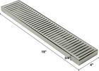 19  X 4  Beer Drip Tray Stainless Steel Surface Mount Kegerator Keg No Drain