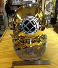 Full Size Antique Us Navy Brass Divers Diving Helmet Mark V Deep Sea Scuba Gift