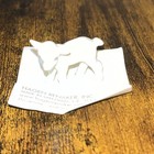 Rare Vtg Hagen-renaker Mini Lamb Figurine Porcelain Usa Paper Tag Attached 1 