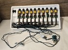 Vtg Santa   s World Kurt Adler 10 Old Fashioned Streetlamp Lights With Wreaths