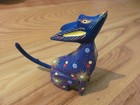Cayote Oaxacan Mexican Alebrije Folk Art Wood Carved Hand Painted Signed