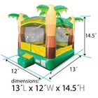 Pogo Crossover Tropical Bounce House With Blower Commercial Inflatable Bouncer