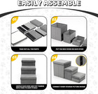 Dog Stairs For Small Dogs And Cats Foldable Pet Steps For High Bed And Couch Por