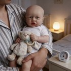 22  Handmake Full Solid Silicone 4 7kg Reborn Girl Baby Dolls Realistic Newborn