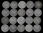 Twenty  20  Morgan Dollars  1878-1900  90  Silver  Lot B65-1