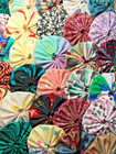 100  2 In  Handmade Fabric Yo Yos Quilt Top Block Applique Trim Candle Table Mat