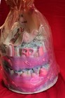 Pink Baby Shower 3 Tier Diaper Cake Baby Present Decoration Party Favors