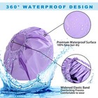 Super Jumbo Size Waterproof Shower Cap For Women     2-pack  extra Large 