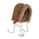 American Girl Kaya Winter Accessory Set fur Mocassins boots hood hat mittens Euc