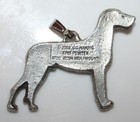 Irish Wolfhound Dog Harris Fine Pewter Pendant Usa Made