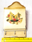1950s Vtg Tin Kitchen Organizer Hanging Letter Bill Key Holder Kitchen Decor