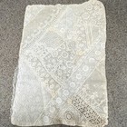 Antique Handmade Normandy Lace Envelope Pillow Cover 18    X 12   