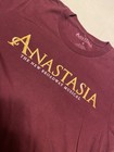 Anastasia The Broadway Musical Maroon T Shirt Size Medium 