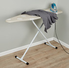 Full   size T   leg Ironing Board       Adjustable Height  Steel Frame  Thick Padded
