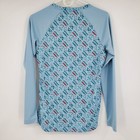 Patagonia Capilene Midweight Base Layer Blue Printed Long Sleeve Crewneck Shirt