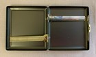 Vintage Smoking Woman Small Cigarette Case  Metal Wallet Black