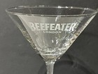 Two  2  Etched Beefeater London Gin Martini Cocktail Glasses