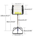 Tennis Ball Collector 2 In 1 Ball Catcher Automatic Tennis Training Ball Picker