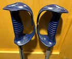 Scott Ultralite Blue Gray  50 1 2 In   125 Cm Vintage Ski Poles Pistol Grips