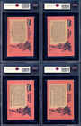 1966 A bc Topps Uk Batman Black Bat Full 55 Card Set Ex-nm 5 Graded Joker Robin