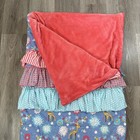 Matlida Jane Yearling Sleeping Bag Ruffle Blue   Pink Soft Lined Summer Camp Bed