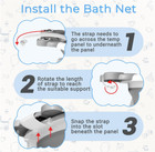 Baby Bathtub  Collapsible Newborn Bathtub For Infant To Toddler 0-24 Months With